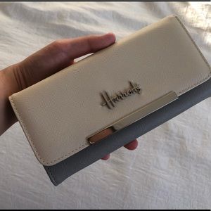 Cream and Grey Harrods Wallet/Clutch